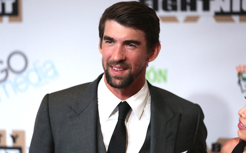 Michael Phelps on the red carpet