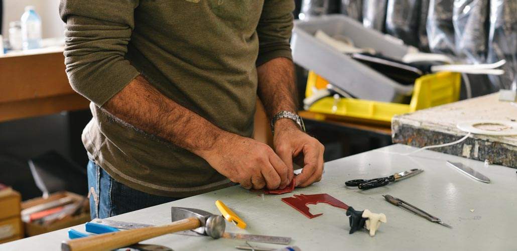 Man working with tools